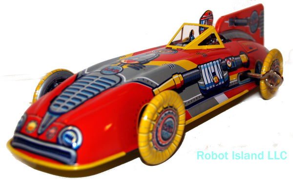 Space Racer Sonic Moon Car Tin Toy 