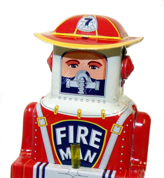 Space Fireman Robot Tin Toy Windup - SALE!