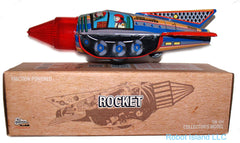 ARRIVED! Rocket Commander Tin Toy Astronaut Sparkling Action!