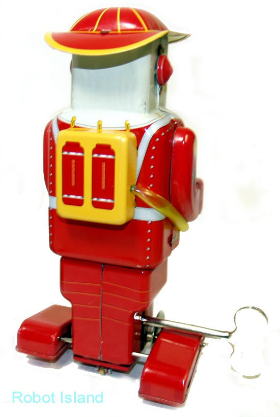 Space Fireman Robot Tin Windup - SALE! – Robot Island