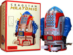 ARRIVED! Mr. Atomic Robot Tin Toy Wind up Silver - Sale!