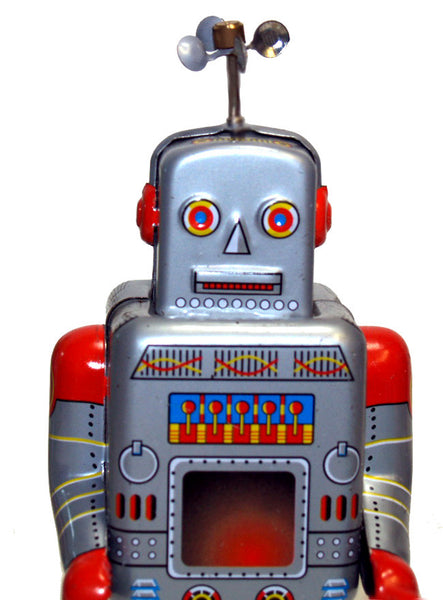 Peddle Foot Robot Tin Toy Windup Weatherman – Robot Island