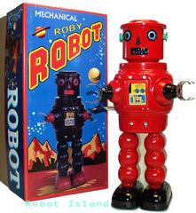 R-35 Robot Tin Windup meets Robby the Robot Red