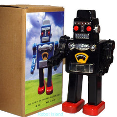 ARRIVED! Black Smoking Spaceman Robot Design Wind-up nonsmoking version